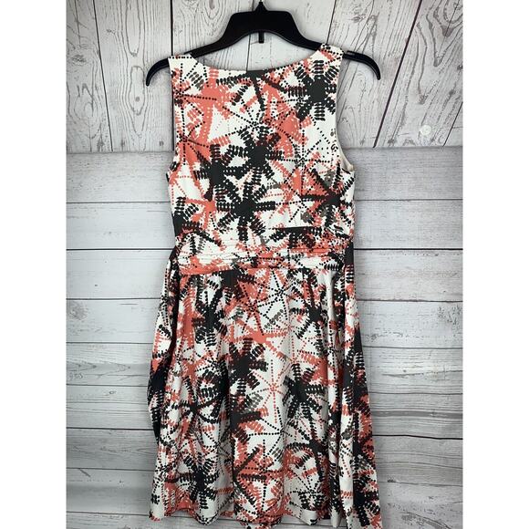 Banana Republic Dress Womens size 4 Sleeveless circle print W/Pockets side zip - Picture 4 of 5
